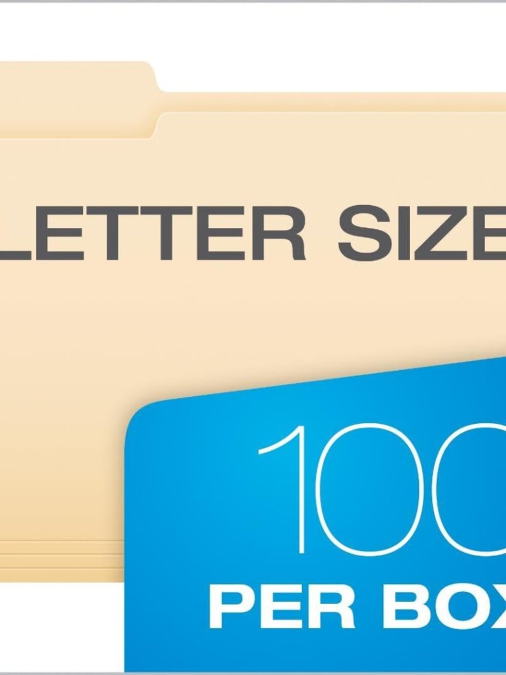 📁 Pendaflex Manila File Folders, Letter Size, 2 Boxes of 100, 3 Top Tabs 📁 - Picture 6 of 9